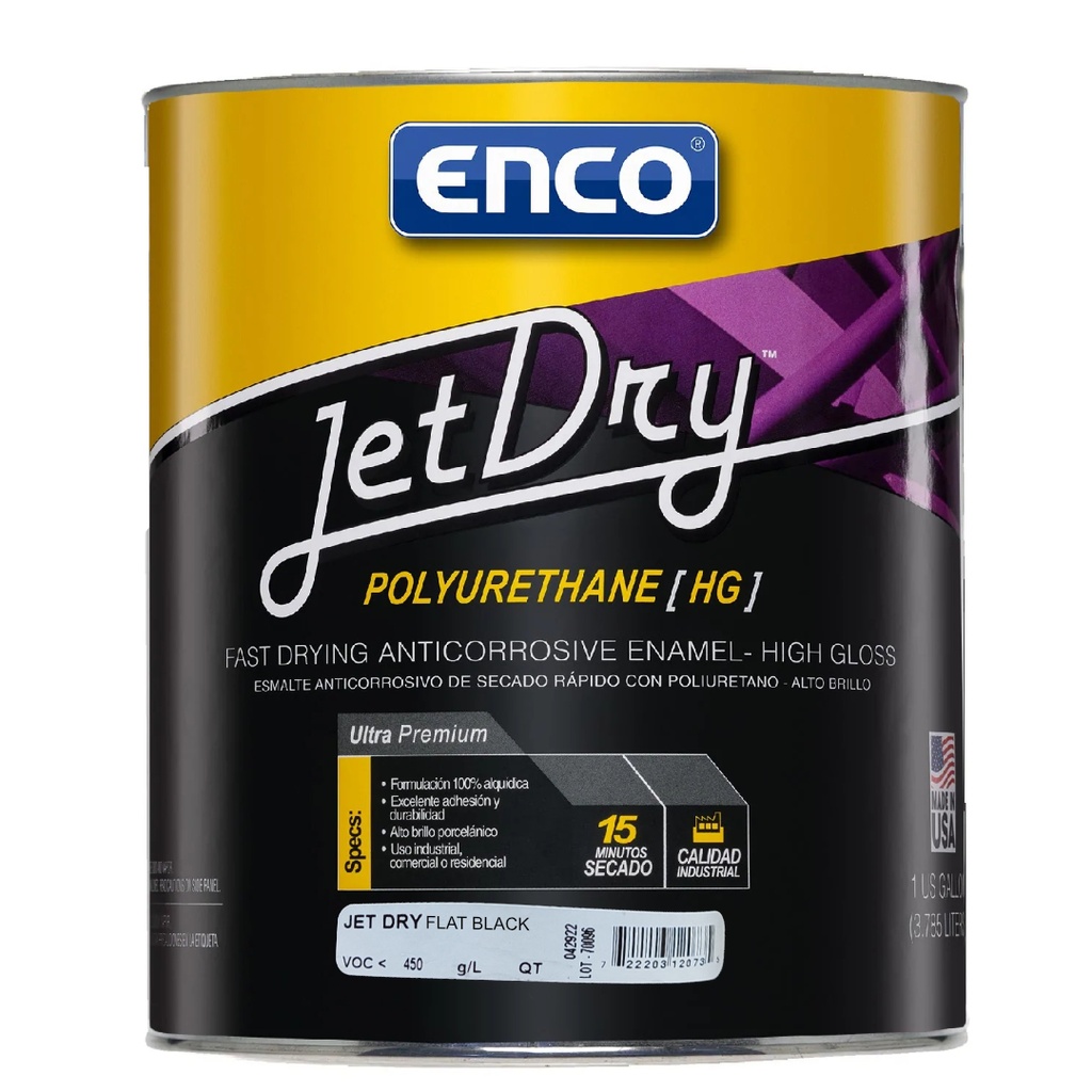ENCO JET DRY FLAT BLACK QT