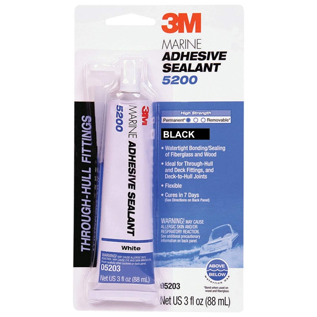 [430000241] 3M - Marine Adhesive Sealant 5200 - Black - 3 Oz - 05205