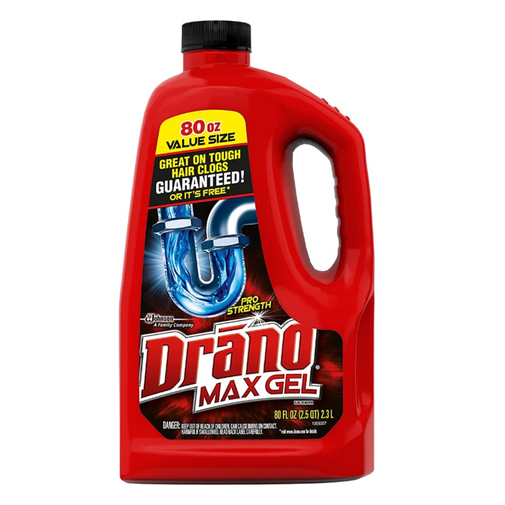 Drano CB401099 Max Gel Clog Remover, 2.5qt Bottle, 6/Carton, 1 Carton