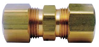 [4338075] Company 3/8 in. Compression X 3/8 in. D Compression Yellow Brass Union