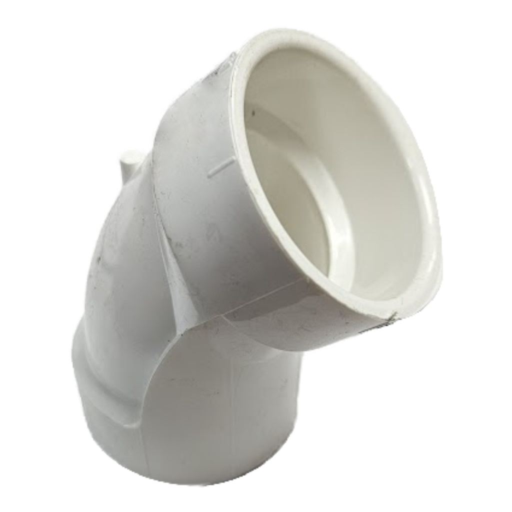 [440000395] Charlotte Pipe Schedule 40 2 in. Hub X 2 in. D Hub PVC 45 Degree Elbow 1 Pk