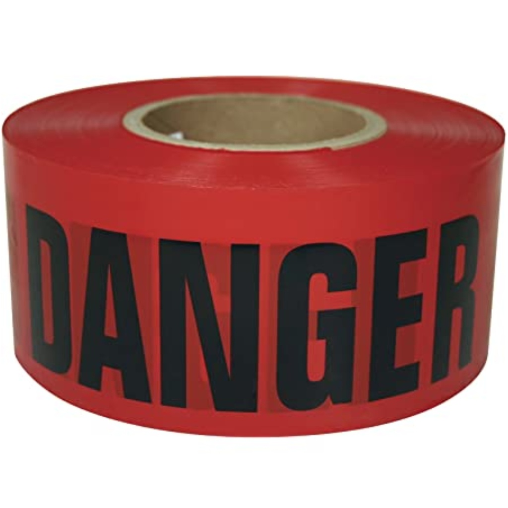 CINTA ROJA PELIGRO/DANGER 3"X300