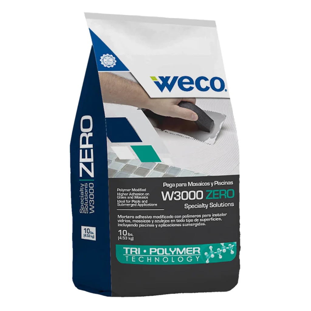 PEGA WECO P/VIDRIO Y LOSA 10# WH