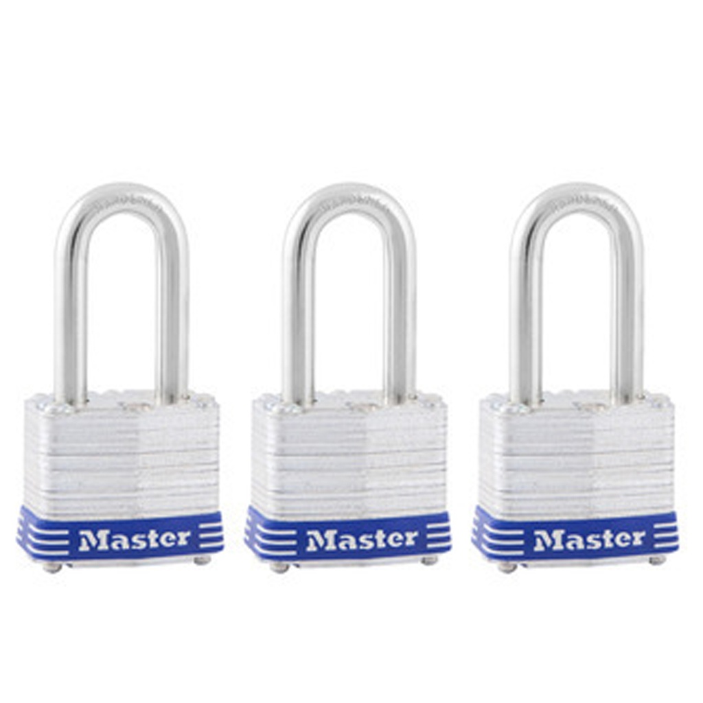 LAM PADLOCK 1-9/16" 3PK