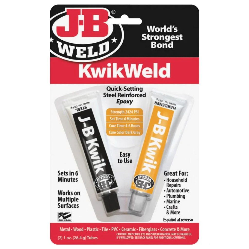 J-B Weld Kwik Weld High Strength Solid Automotive Adhesive 1 Oz.