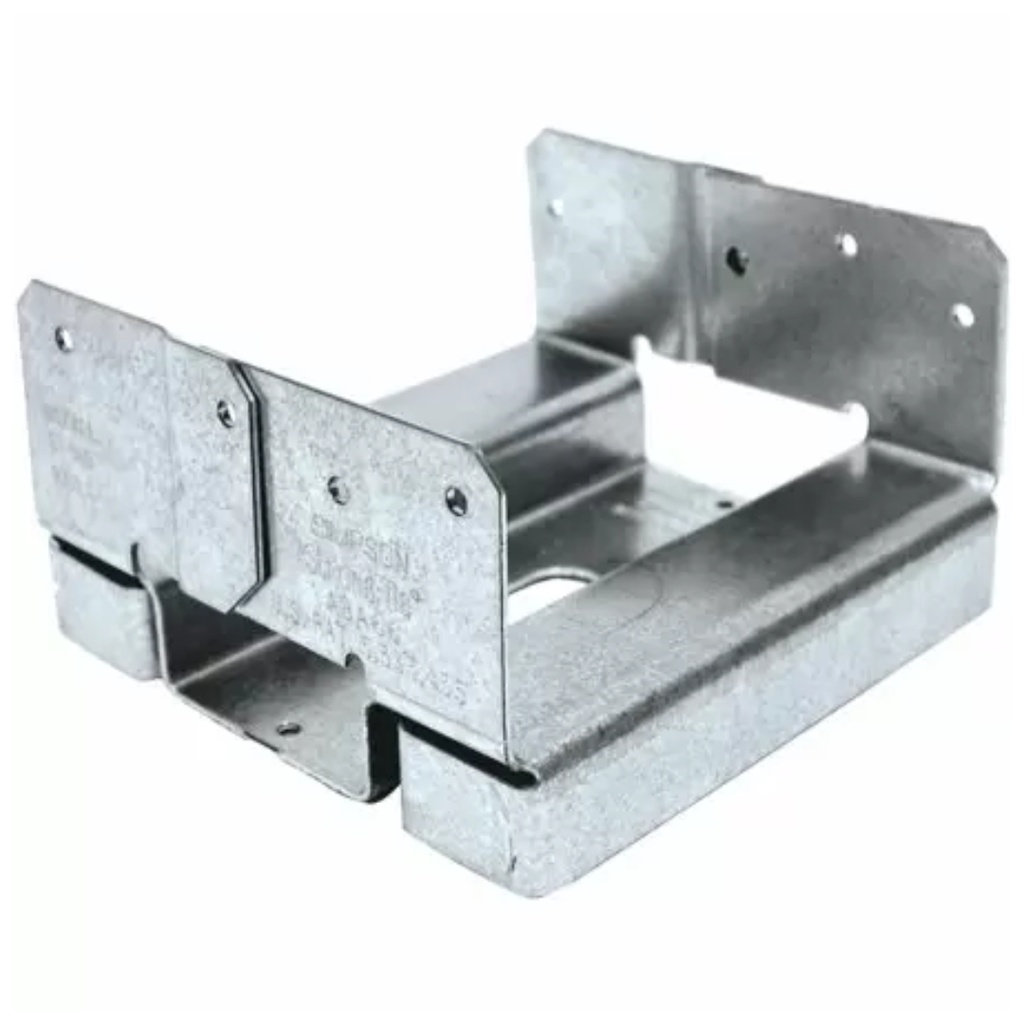 Simpson Strong-Tie ZMAX 3.13 in. H X 5.5 in. W 14 Ga. Galvanized Steel Post Base