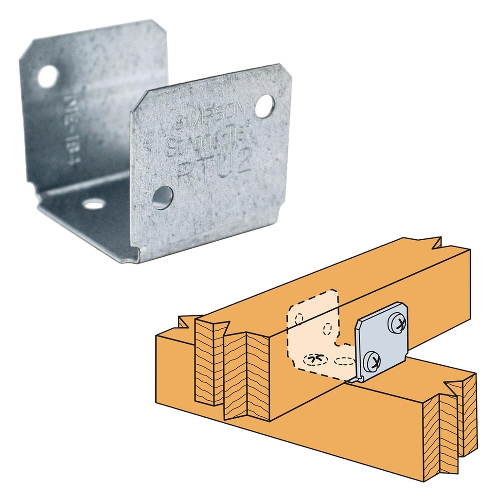 Simpson Strong-Tie 1.375 in. H X 1.5 in. W 18 Speed Galvanized Steel Rigid Tie Connectors