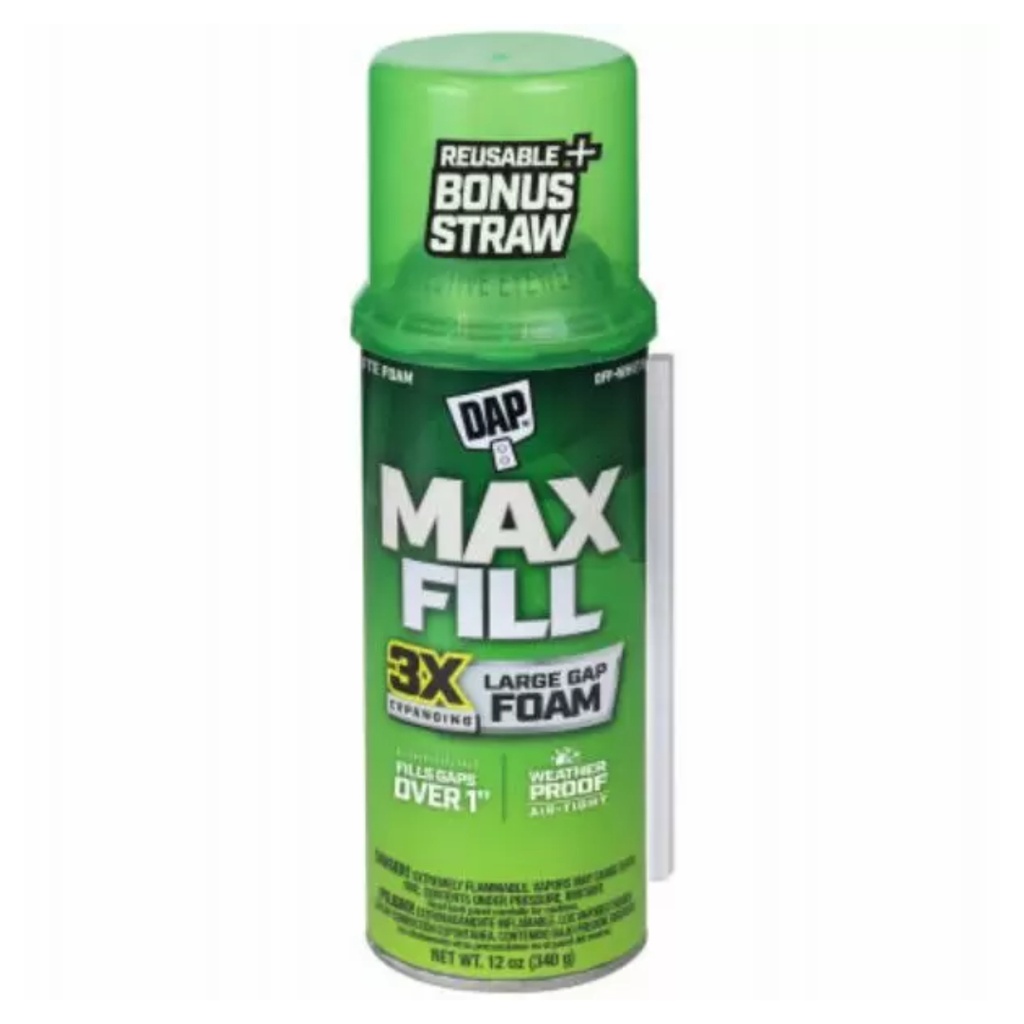 Touch 'n Foam Max Fill Tan Polyurethane Foam Expanding Sealant 12 Oz