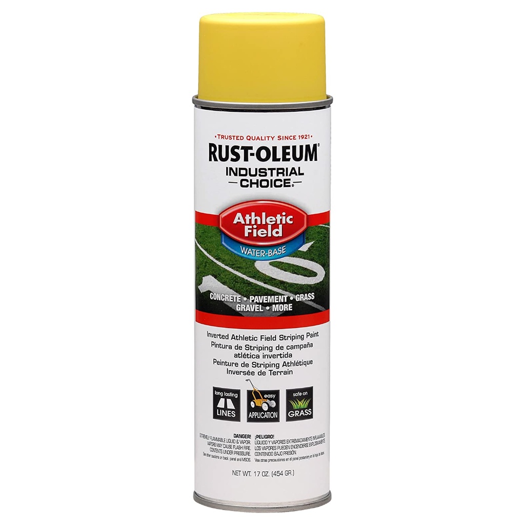 [1804772] Rust-Oleum Industrial Choice Yellow Inverted Striping Paint 17 Oz