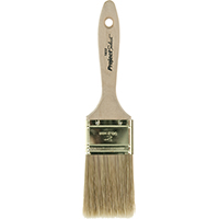 Paint Brush, 2 in W, 2-3/4 in L Bristle, China/Polyester Bristle