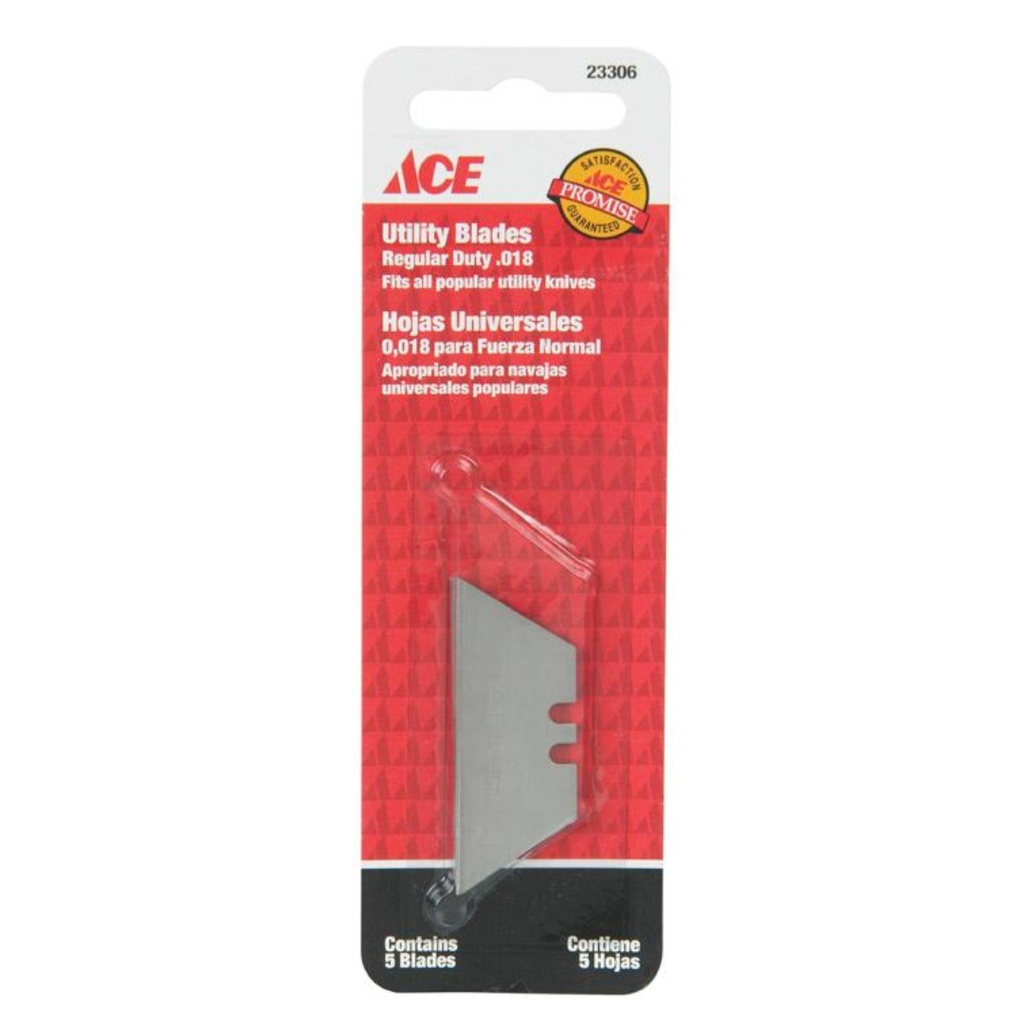 Round Corner Carbon Steel Heavy Duty Replacement Blade (5 per Pack)