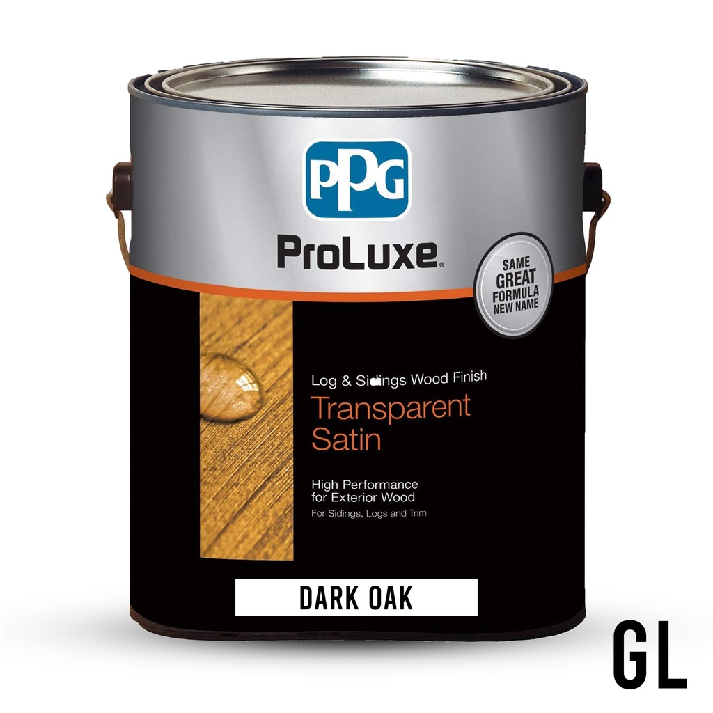 [420023036] ProLuxe Cetol Log and Siding Transparent Satin Dark Oak Oil-Based Wood Finish 1 Gal