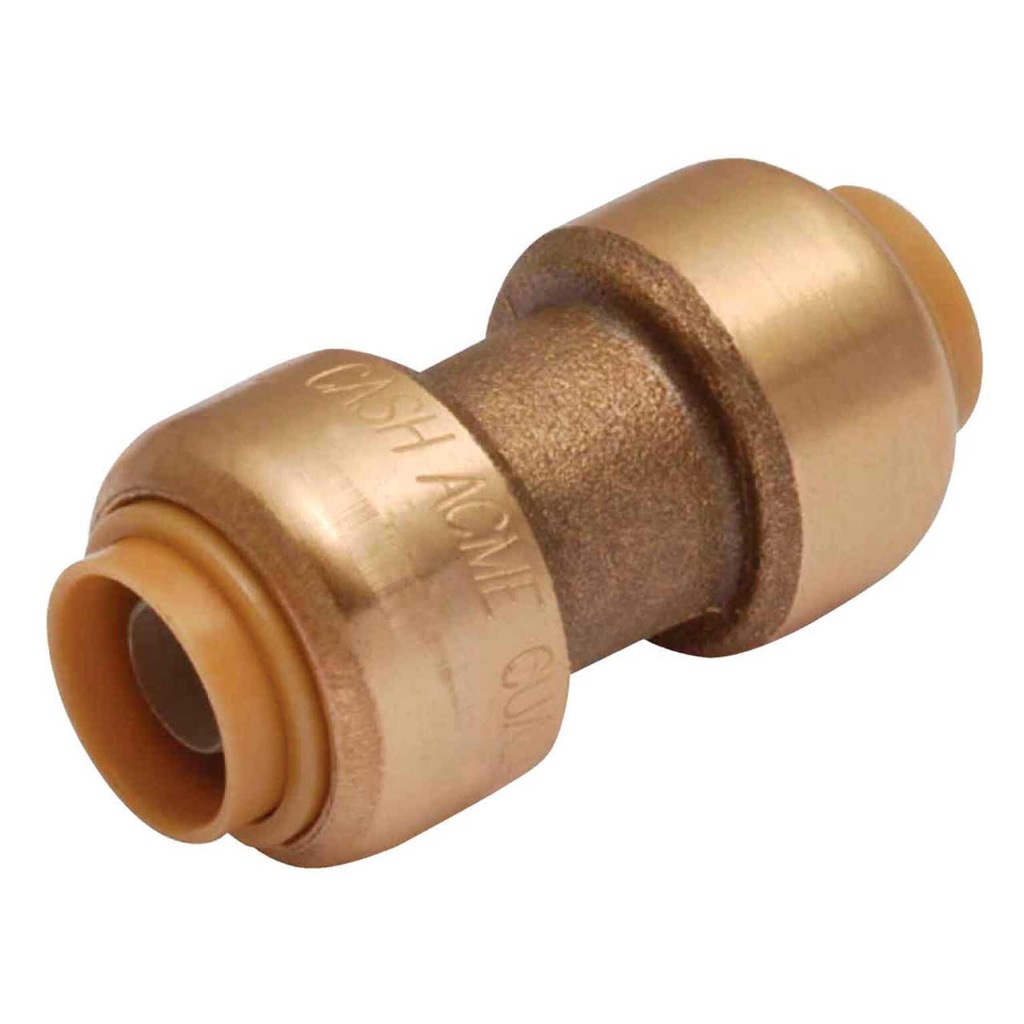 [4319828] SharkBite Push to Connect 1/2 in. Barb Each X 1/2 in. D Brass Coupling