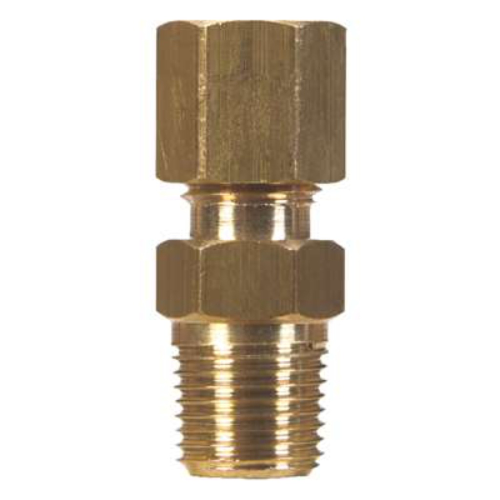Company 1/4 in. Compression X 1/4 in. D Male Brass Connector