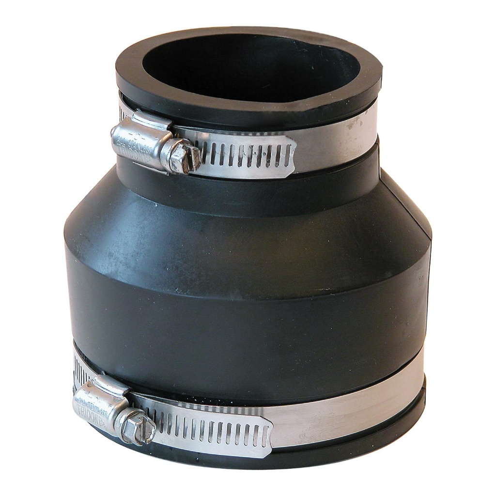 Fernco Schedule 40 3 in. Hub X 2 in. D Hub PVC 4-1/2 in. Flexible Coupling 1 Pk