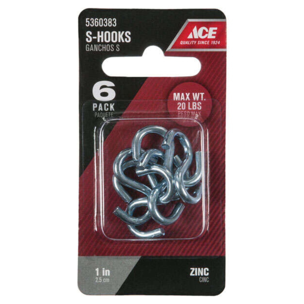 Hook S Znc .118  X 1  Cd6 Ace Doorknobs 5360383 082901205296