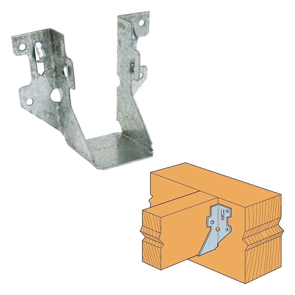 [ANCLAJE096] Simpson Strong-Tie ZMax 3.13 in. H X 1.56 in. W 18 Ga. Galvanized Steel Joist Hanger