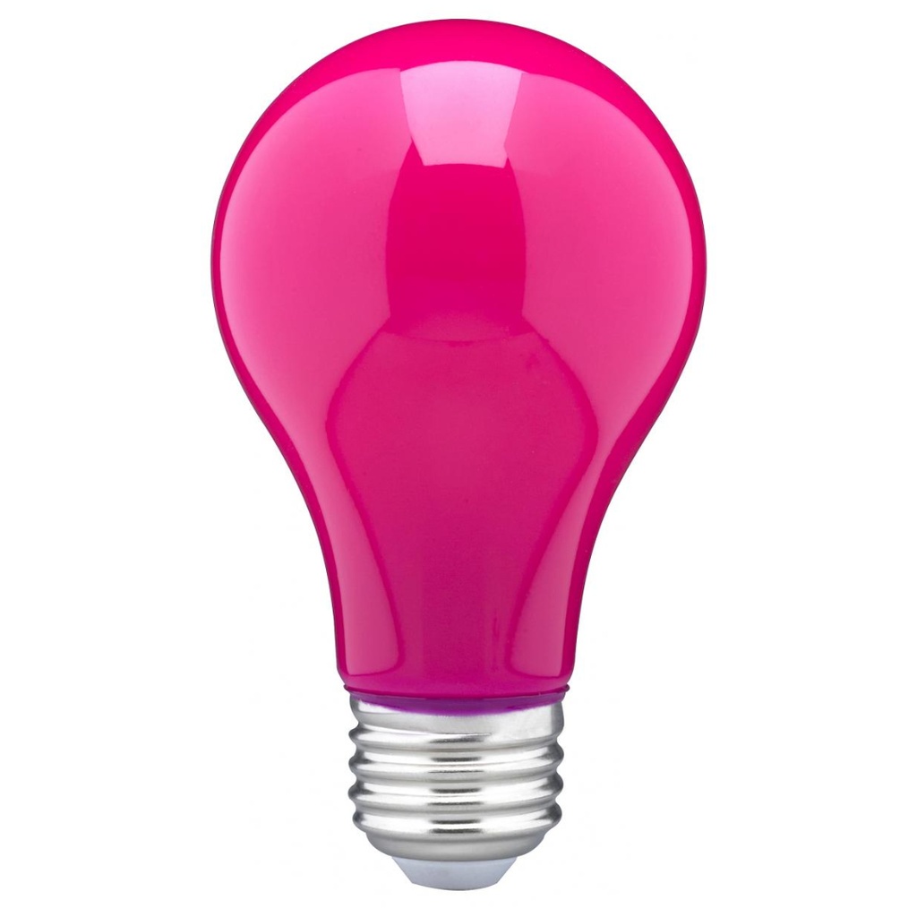 SATCO 8A19 PINK LED E26 120V