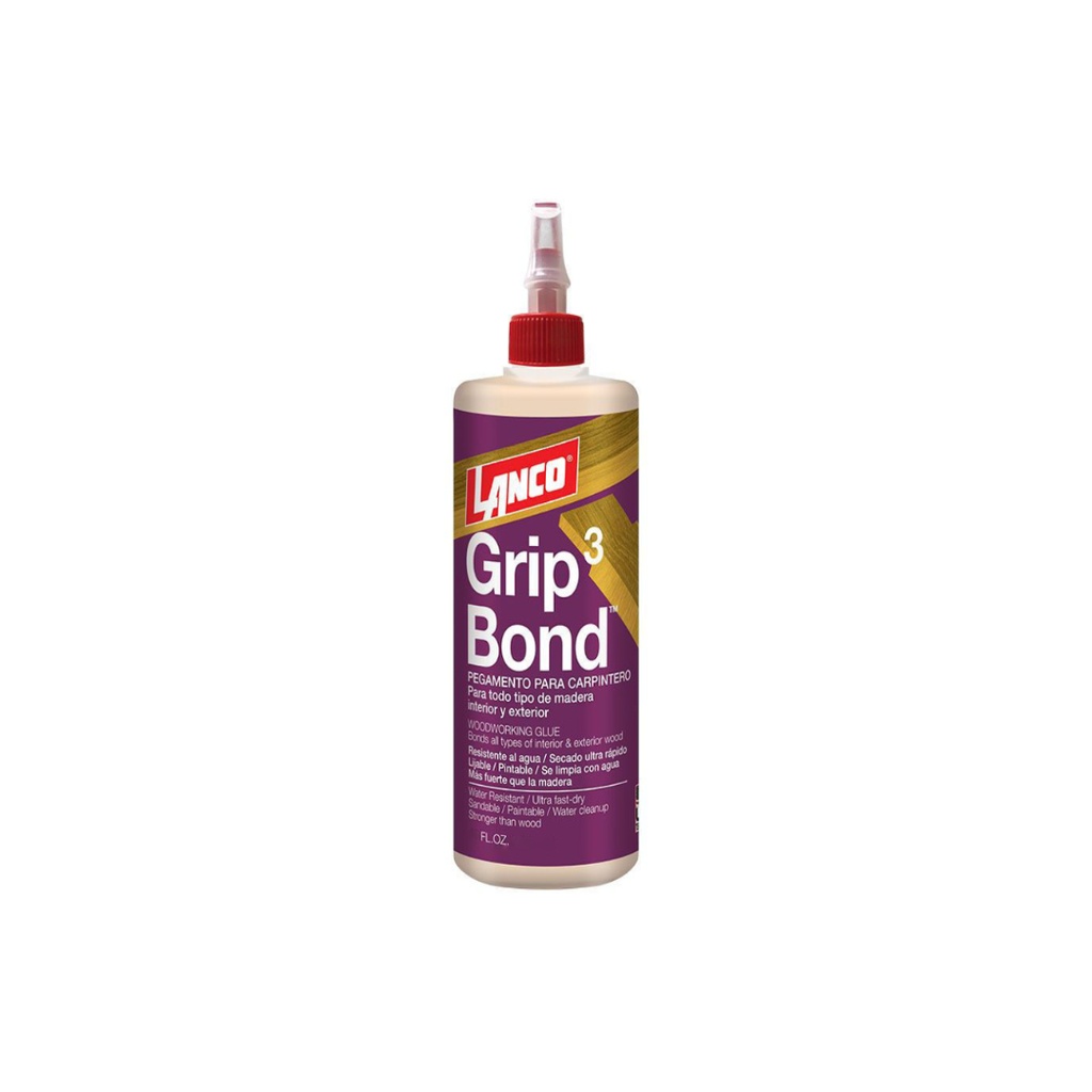LANCO GRIP B-3 YELLOW GLUE 4 OZ
