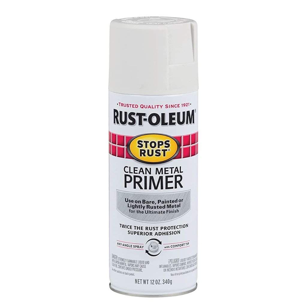 CLN METAL PRIMR WHT 12OZ