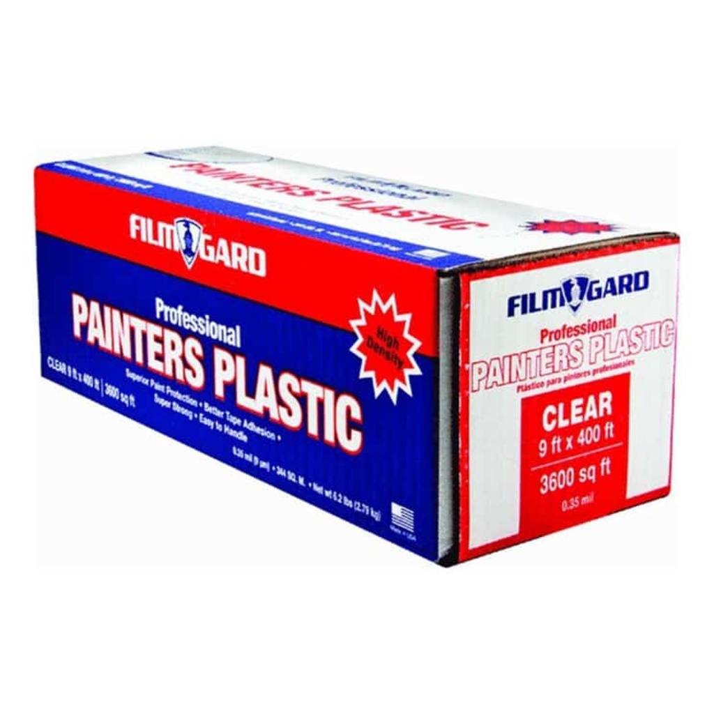 Film-Gard 9 Ft. W X 400 Ft. L X 0.35 Mil Professional Grade Painter's Plastic Sheeting 1 Pk