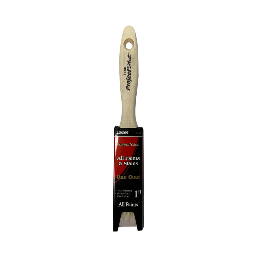 [1254903] Linzer Products 1140-0100 1 Polyester Project Select Varnish & Wall Paint Brush