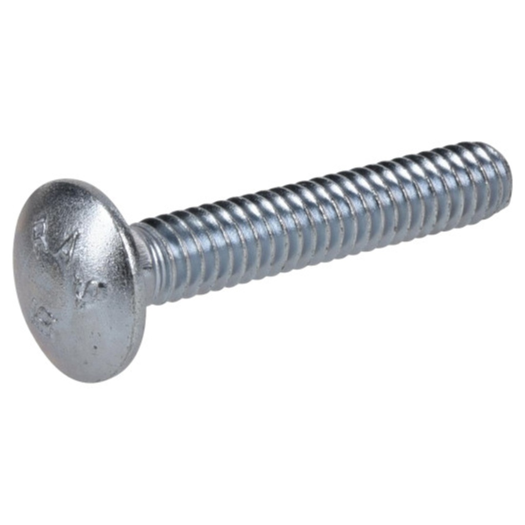 HILLMAN 1/4 in. X 1-1/2 in. L Zinc-Plated Steel Carriage Bolt 100 Pk