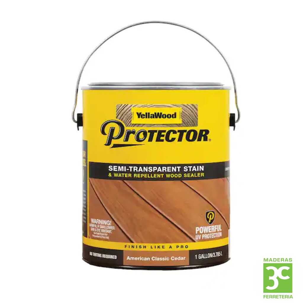 [420030008] Protector 1 Gal. American Classic Cedar Semi-Transparent Deck Stain and Sealer