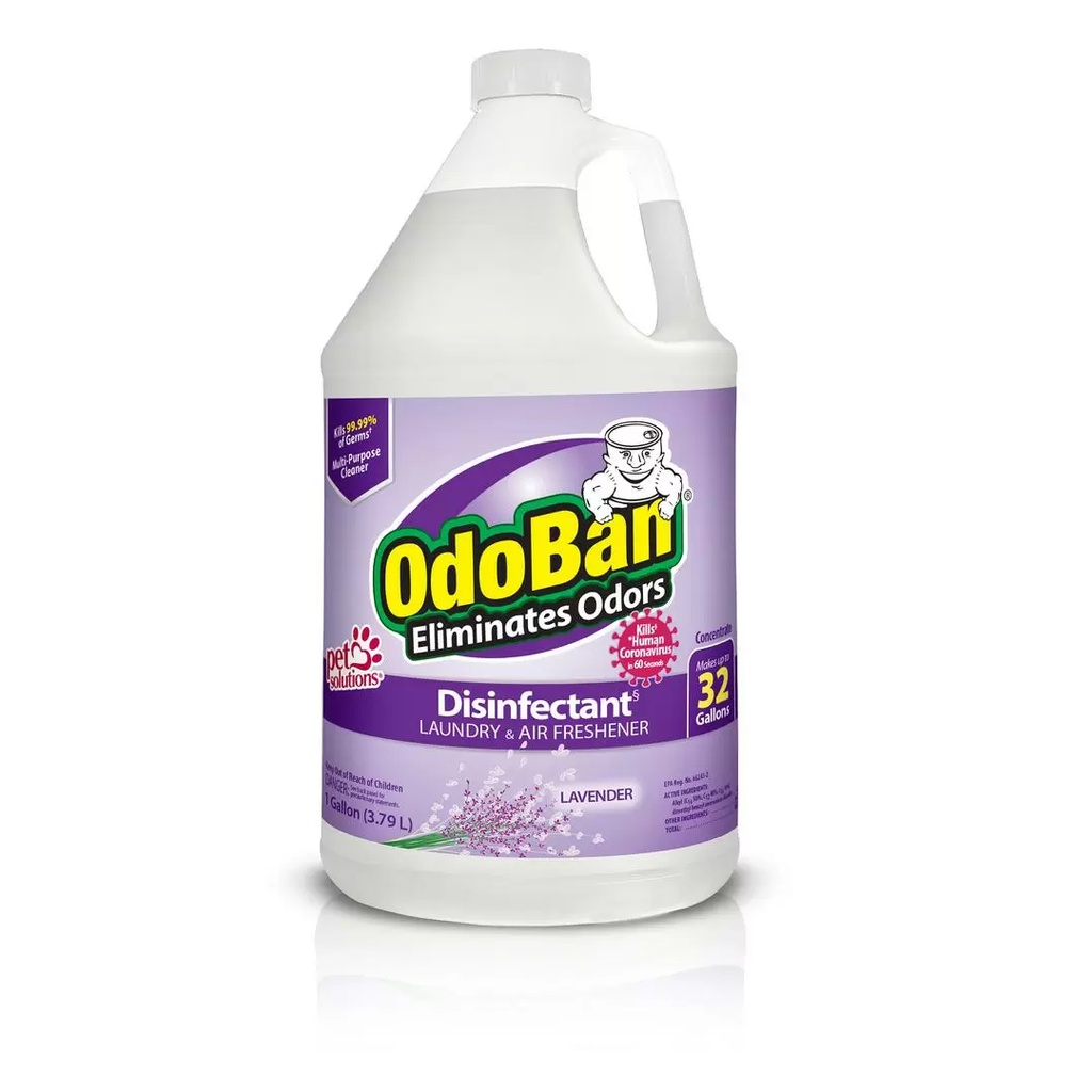 [430001707] OdoBan Ready to Use Liquid Fabric and Air Freshener Disinfectant - Lavender - 32 Fl Oz