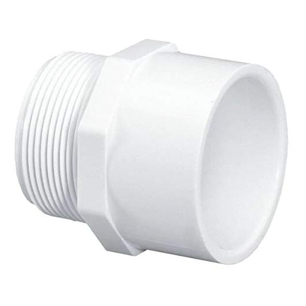 LASCO 436030BC Pipe Adapter, 3 in, Slip X MIP, PVC, SCH 40 Schedule