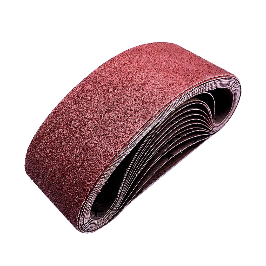Mercer Industries 105100 Aluminum Oxide Premium Sanding Belts (10 Pack), 3 X 18"