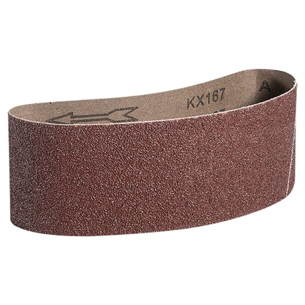 [475011853] Mercer Industries 105060 Aluminum Oxide Premium Sanding Belts, 60 Grit (10 Pack), 3" X 18"