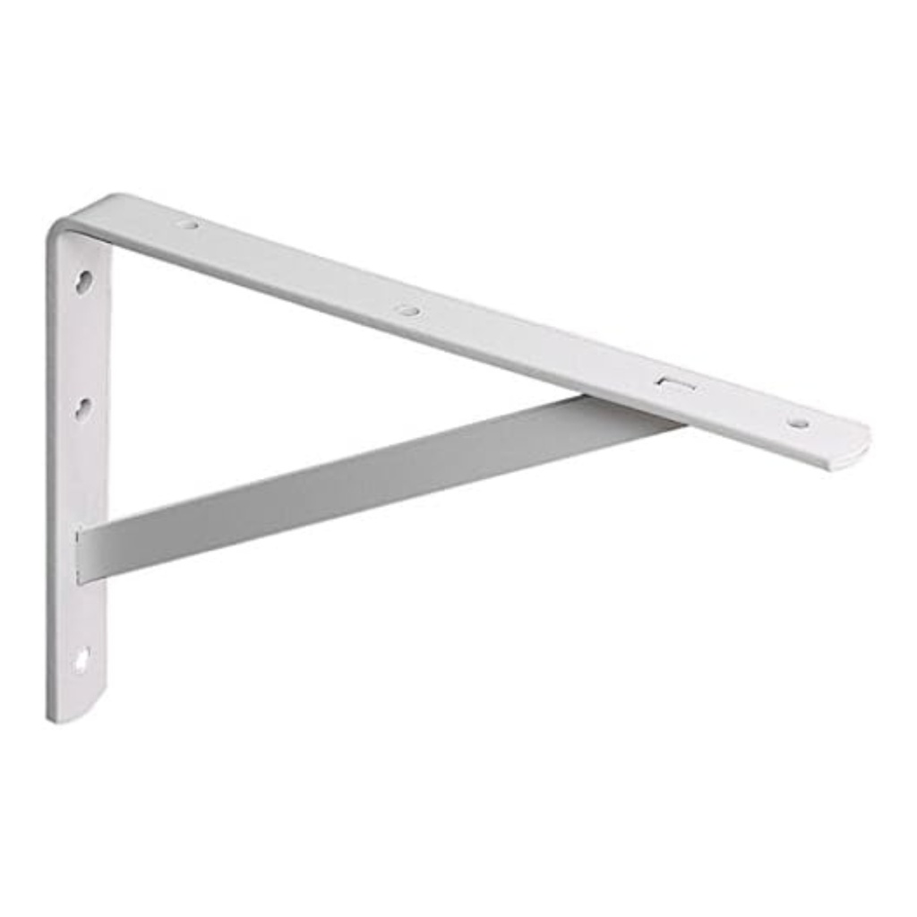 Knape & Vogt White Steel Bracket N/a Ga. 20 in. L 600 Lb