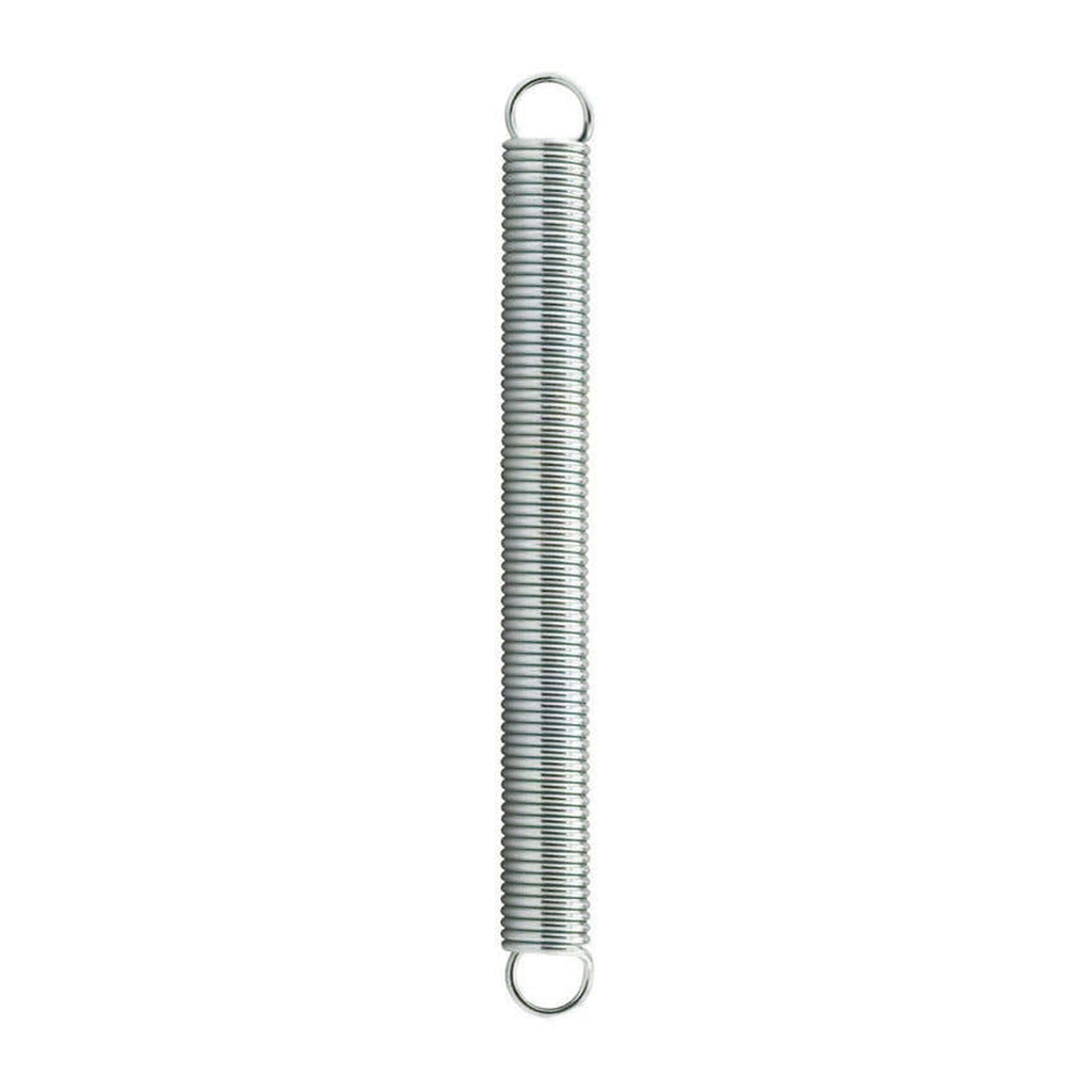 Single Loop Closed Extension Spring with 0.072 in. Diameter, 9/16 in