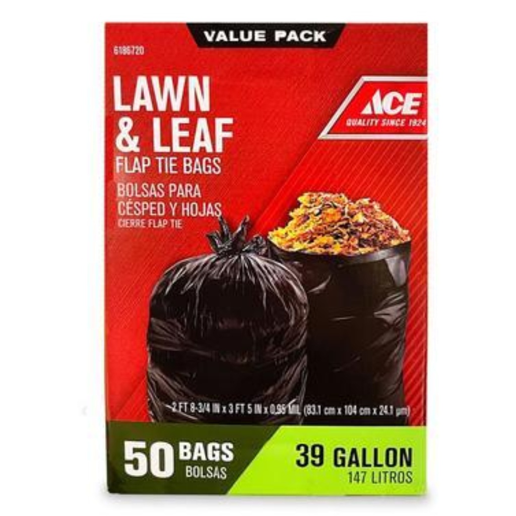 ACE BAG 39GAL 50CT FLAP