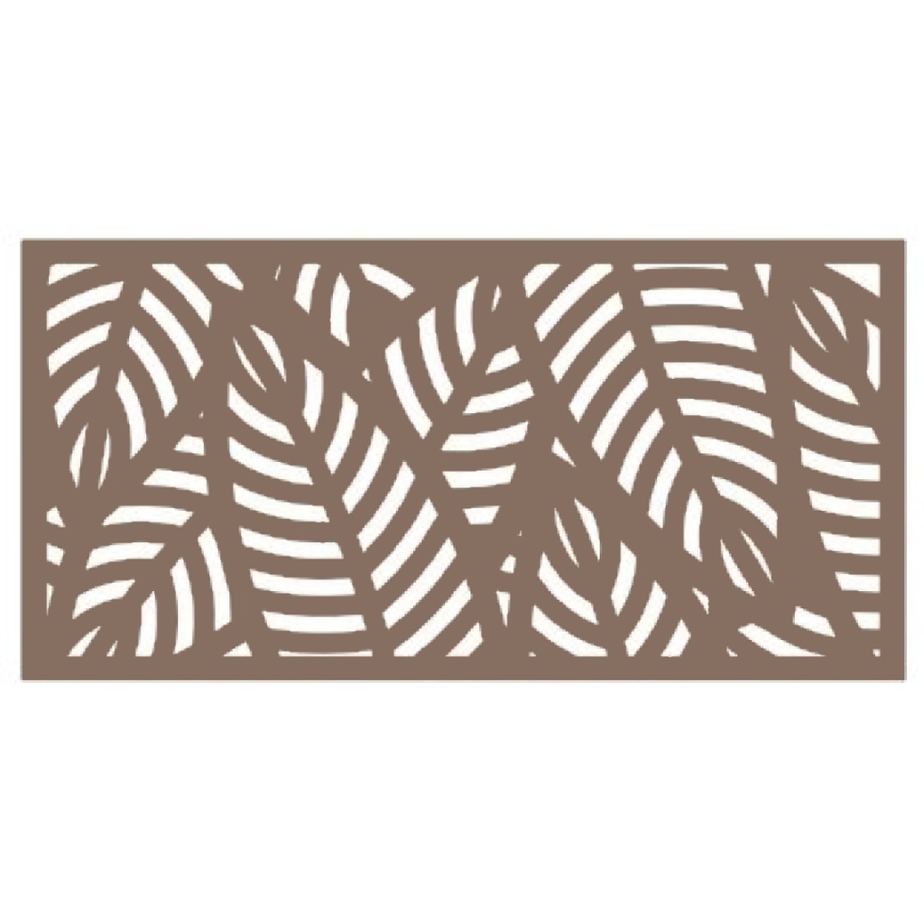 [73050359] 2 Ft. X 4 Ft. Sanibel Umber Polypropylene Decorative Screen Panel