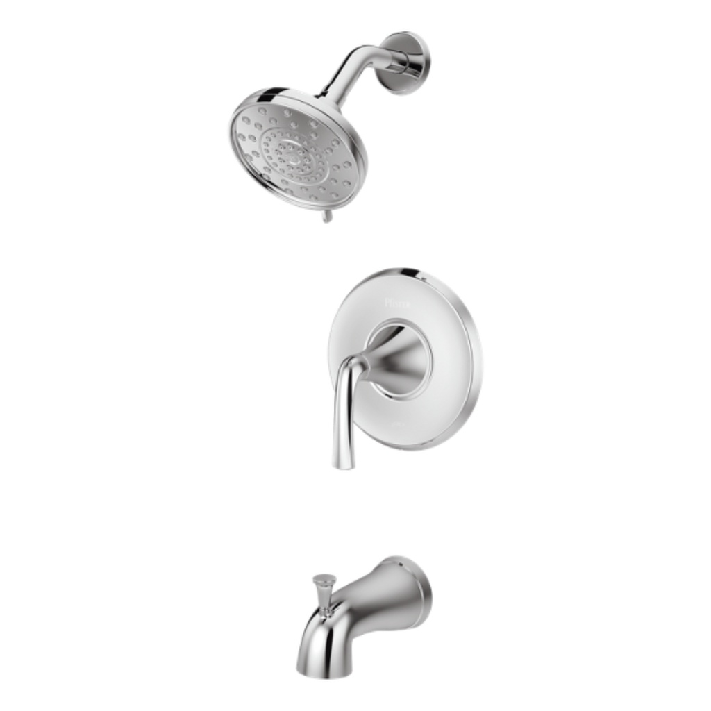 Ladera Single Handle 3-Spray Tub and Shower Faucet 1.8 GPM in Polished Chrome (Valve Included)