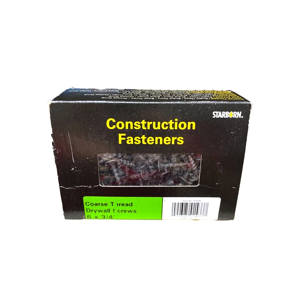 [CTC075] DRYWALL SCREW #6X3/4" CT 1LB