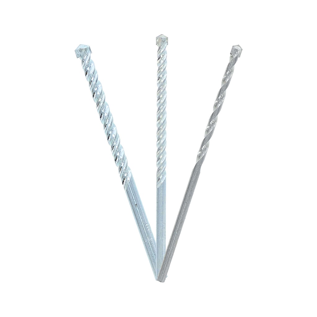 Avanti Pro Carbide Tipped Masonry Drill Bit Set Straight Shank 3 Pc