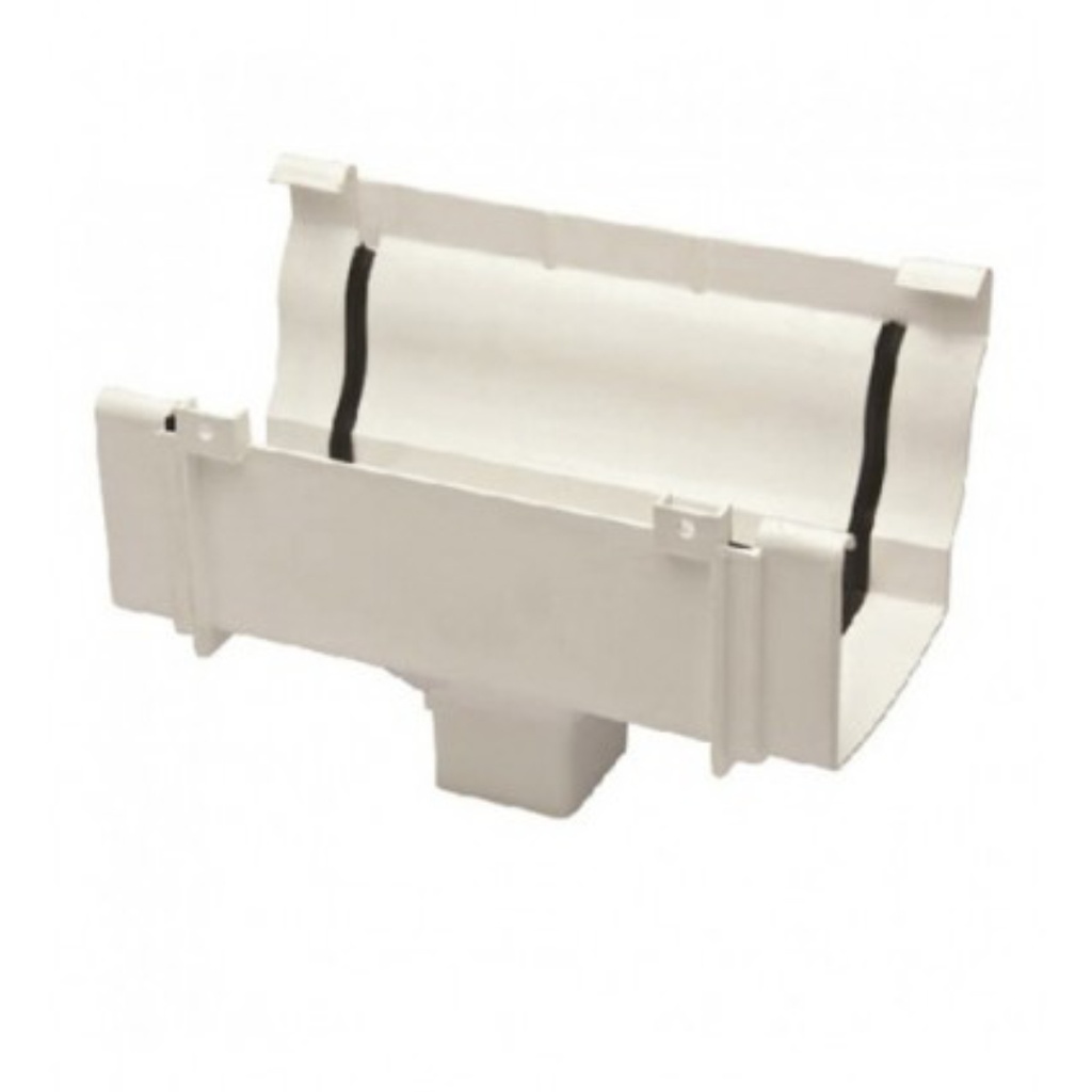 Amerimax 3.3 in. H X 3 in. W X 5 in. L White Vinyl U Gutter Connector