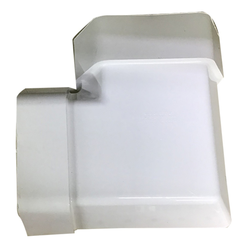 Amerimax 2.9 in. H X 6.8 in. W X 6.8 in. L White Vinyl U Gutter Corner