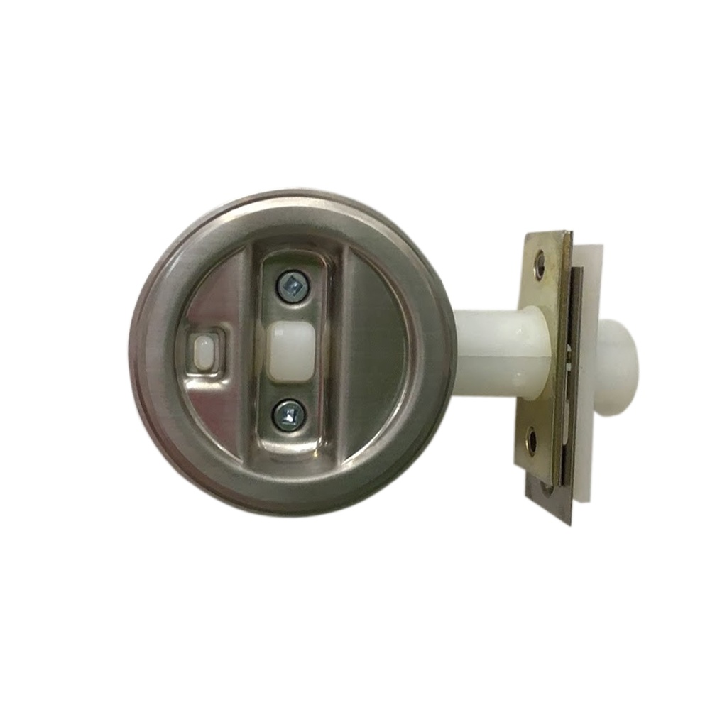 Johnson Hardware Satin Nickel Silver Steel Pocket Door Privacy Lock