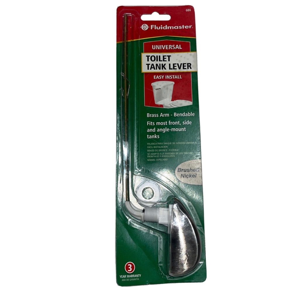 Fluidmaster Tank Lever Platinum Metal/Plastic for Universal