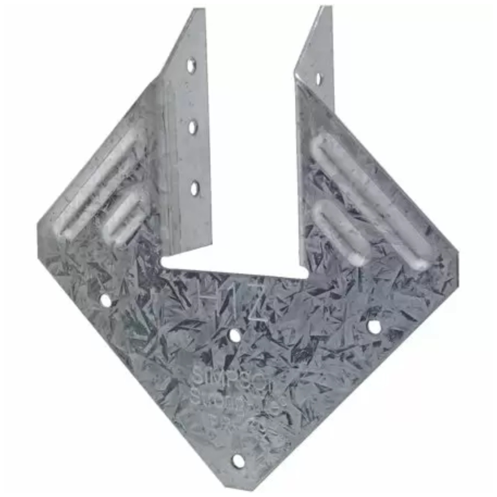 Simpson Strong-Tie 4 in. H X 4 in. W 18 Ga. Galvanized Steel Hurricane Tie