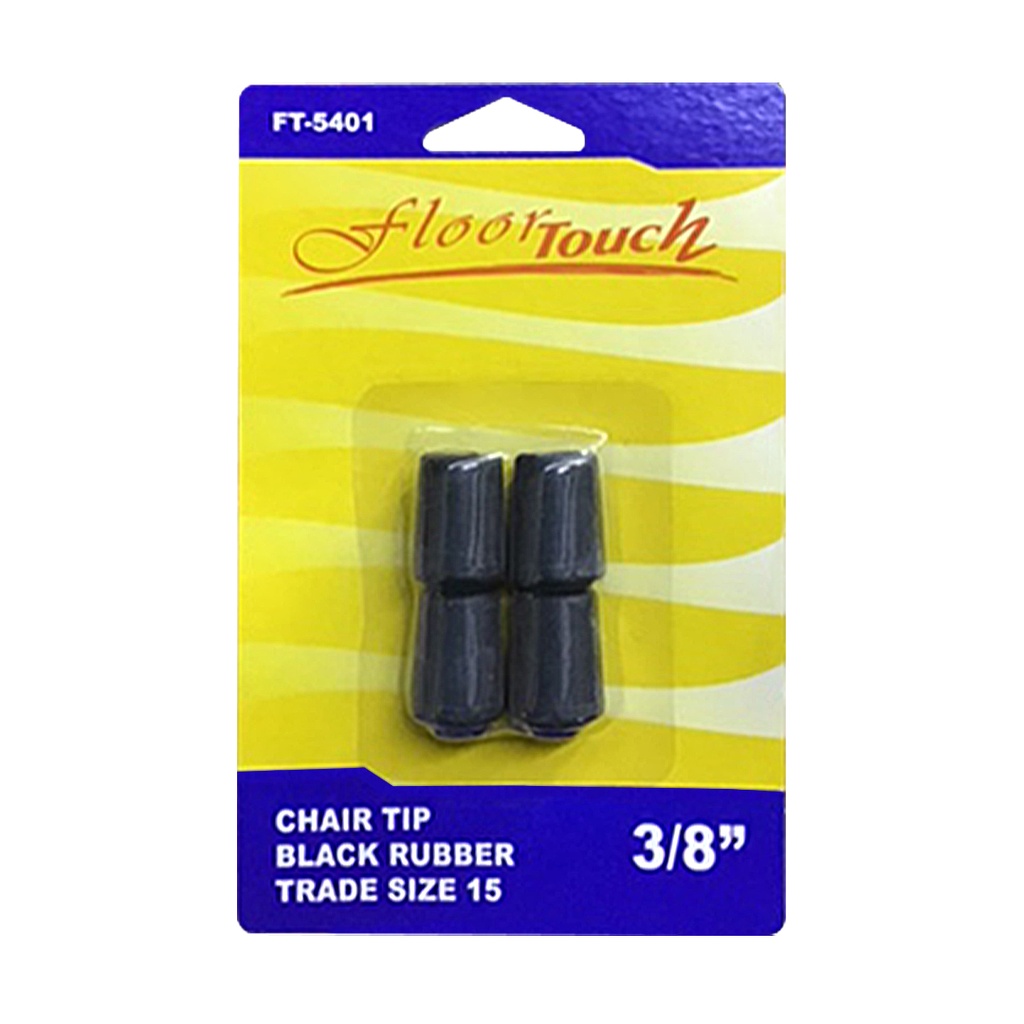 FURNITURE CHAIR TIPS 3/8" BLACK