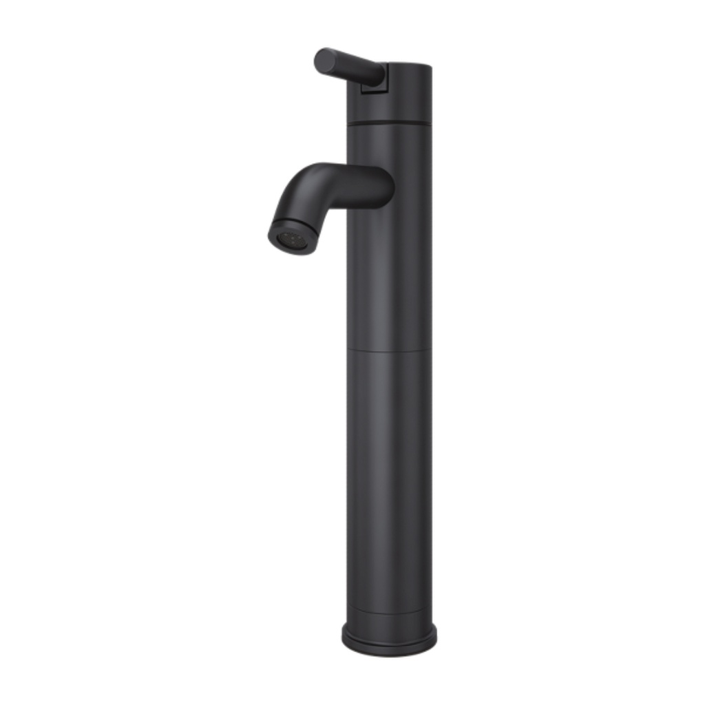 Pfister LG40-N00 Contempra 1.2 GPM Single Hole Vessel Bathroom Faucet Matte Black Faucet Bathroom Sink Faucets Single Handle