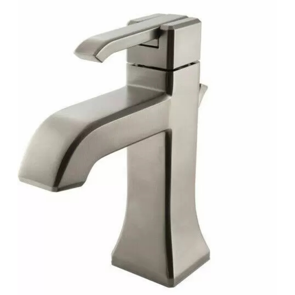 Pfister LG42-FE0 Park Avenue 1.2 GPM Single Hole Bathroom Faucet with Metal Pop-up Drain Assembly Brushed Nickel Faucet Bathroom Sink Faucets Single