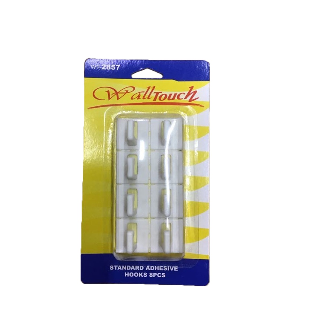 STND.ADHESIVE HOOKS  8PK