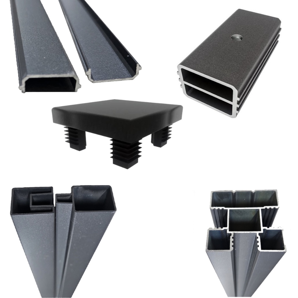 KIT POSTE NEGRO + OTROS 70-7/8"