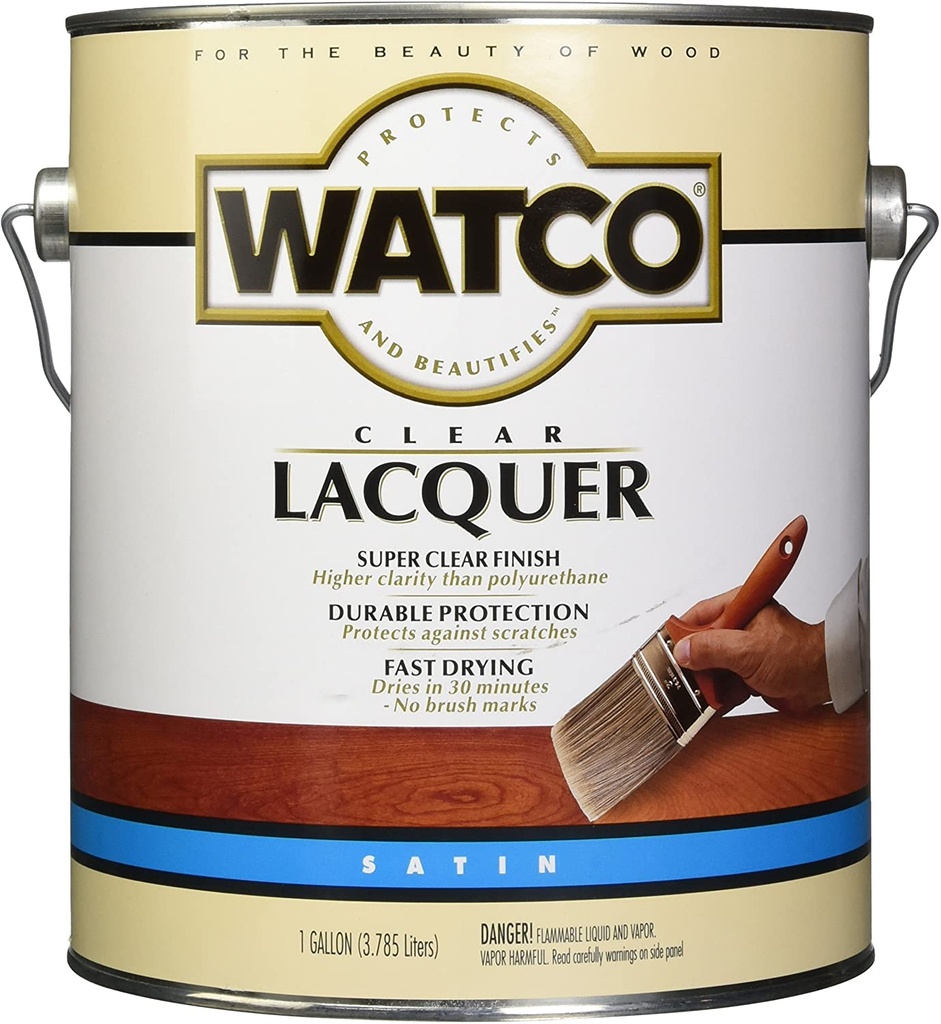Qt Rust-Oleum 63241 Clear Watco Brushing Lacquer  Satin